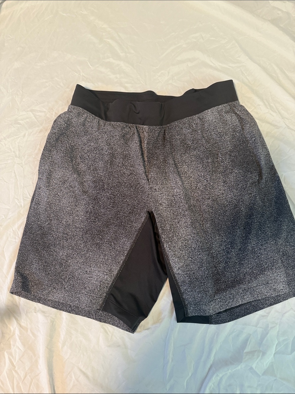 lululemon athletica Grey Athletic Shorts with Black Liner